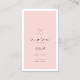 Elegantes Monogram Design Saubere Schlicht Luxus T Visitenkarte
