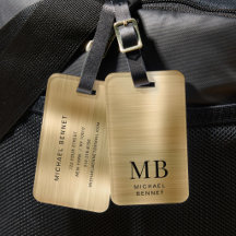 Elegantes Monogram Gold