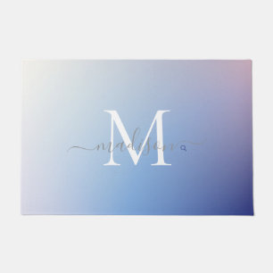 Elegantes Monogram Name Design - Feminine Script Fußmatte