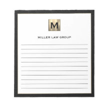 Elegantes Monogram Notepad