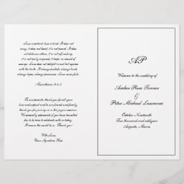 Elegantes Monogram-Programm für geflochtene Hochze