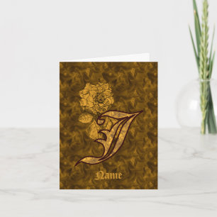 Elegantes Monogramm Anfangsbuchstabe J Gold Pfings