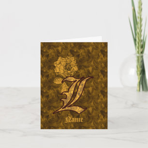 Elegantes Monogramm Anfangsbuchstabe L Gold Pfings