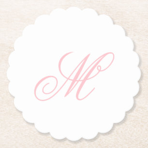 Elegantes Monogramm Anfangsbuchstabe Untersetzer