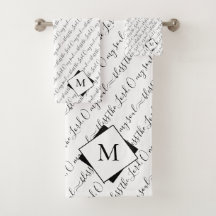 Elegantes Monogramm BLESS THE LORD