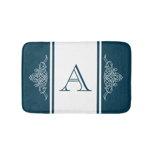 Elegantes Monogramm-Design Badematte