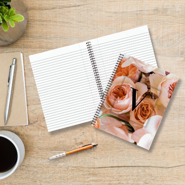 Elegantes Monogramm für den benutzerdefinierten An Notizbuch (Von Creator hochgeladen)