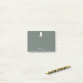 Elegantes Monogramm für drei Stufen Kuchenbacken Post-it Klebezettel