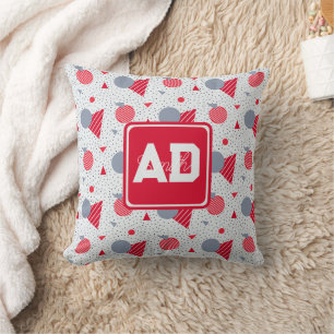 Elegantes Monogramm individuelles Pillow für Kinde Kissen
