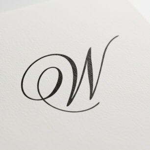 Elegantes Monogramm Initial Selbstfärbestempel Permastempel