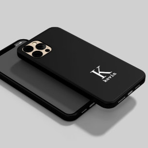 Elegantes Monogramm Name personalisiert einfaches Case-Mate iPhone 14 Plus Hülle