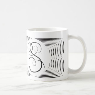 Elegantes Monogramm S Kaffeetasse