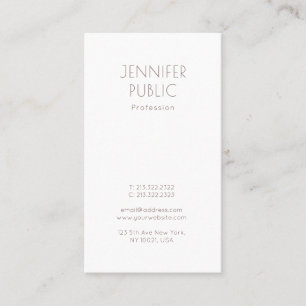 Elegantes Monogramm Schlichtes Modernes Design Pro Visitenkarte