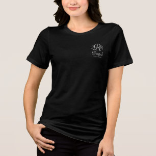 Elegantes Monogramm T-Shirt für das Praxisteam Tri-Blend Shirt