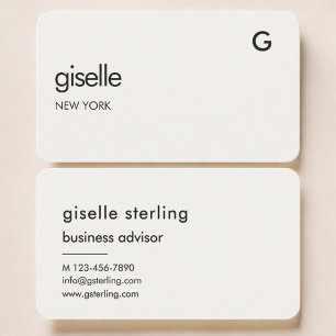 Elegantes Monogramm Visitenkarte