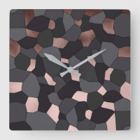 Elegantes Mosaik aus Rose, grau und schwarz