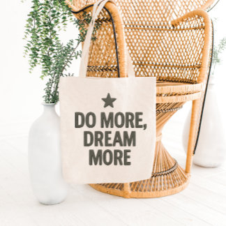 Elegantes motivierendes Zitat-Tragetasche-Design Tragetasche