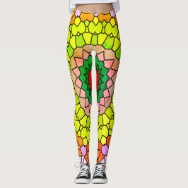 Elegantes Multi- und Blue-Bright-Muster Leggings