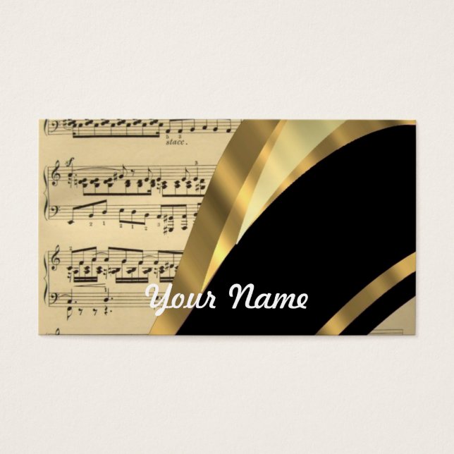 Elegantes Musikblatt (Vorderseite)