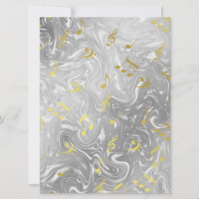 elegantes Musiknoten (Vorderseite)