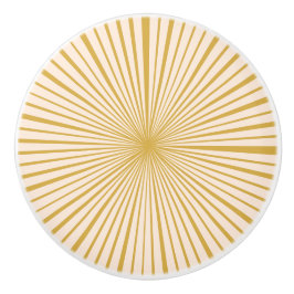 Elegantes Mustard Gold Blush Pink Einfaches Rad Keramikknauf