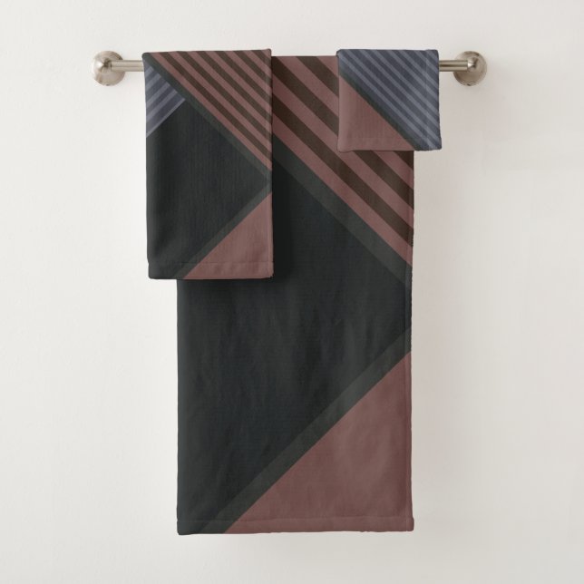 Elegantes Muster Badhandtuch Set (Insitu)