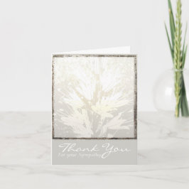Elegantes Muster Beileid Danke N card 2