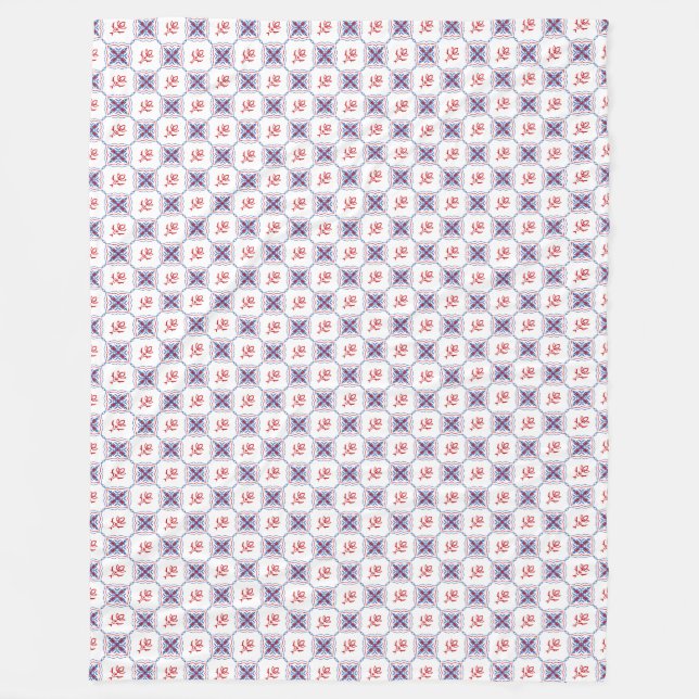 Elegantes Muster Fleecedecke (Vorderseite)