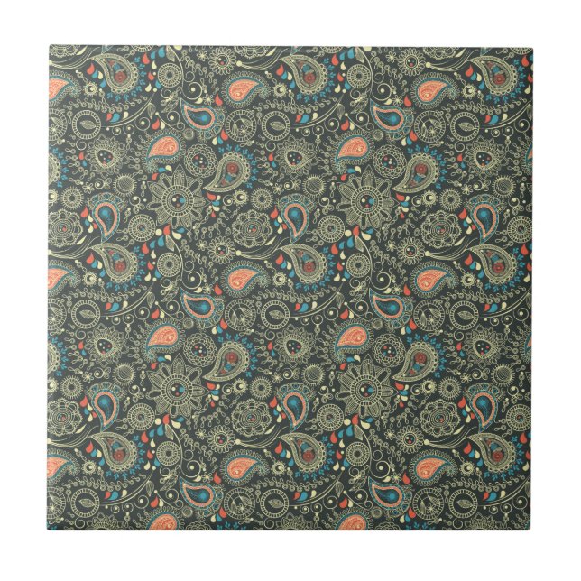 Elegantes Muster Fliese (Vorderseite)