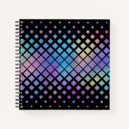 Elegantes Muster für geometrische Diamanten Notizbuch