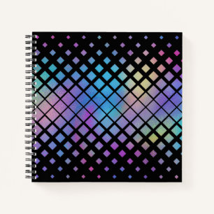 Elegantes Muster für geometrische Diamanten Notizbuch