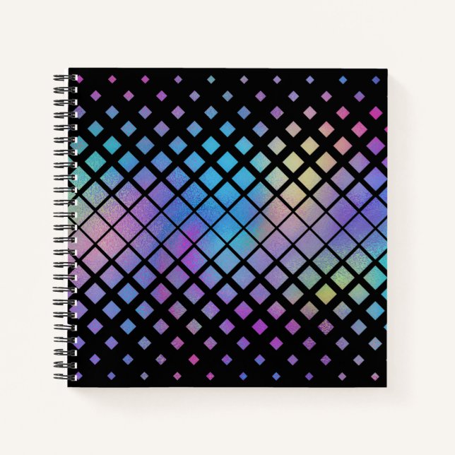 Elegantes Muster für geometrische Diamanten Notizbuch (Vorderseite)