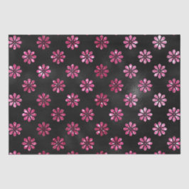 Elegantes Muster für Hot Pink Glitzer und Schwarze Seidenpapier