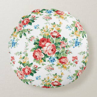 Elegantes Muster mit Rose Design Element Rundes Kissen