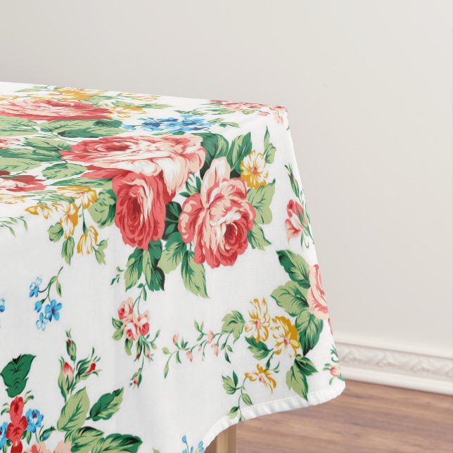 Elegantes Muster mit Rose Design Element Tischdecke (Beispiel)