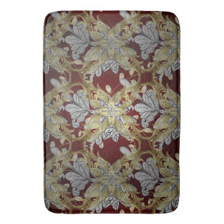 Elegantes Muster neutrale Farben Gold-Element Badematte