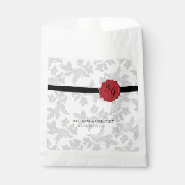 Elegantes Muster & Wachs Siegel Hochzeit Geschenktütchen
