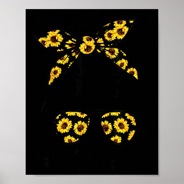 Elegantes Mutter-Leben mit Sonnenblumen-Schopf-Mut Poster (Vorne)