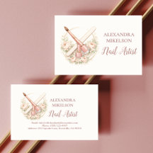 Elegantes Nagelstudio Florales Geschäft