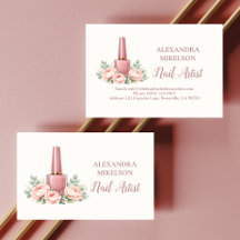 Elegantes Nagelstudio für florale Kunst