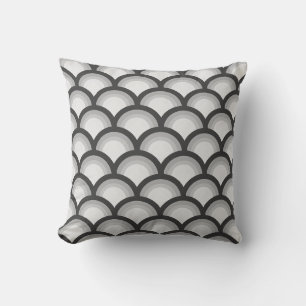 Elegantes nahtloses Kreis-Muster Kissen