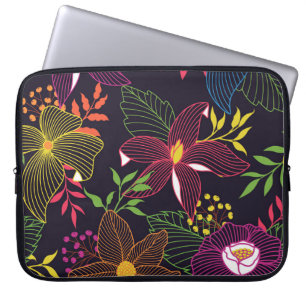 Elegantes, nahtloses Muster, künstlerisches Design Laptopschutzhülle