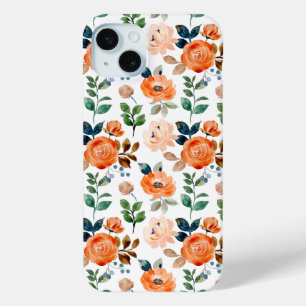 Elegantes nahtloses Muster von Aquarellblumen Case-Mate iPhone Hülle