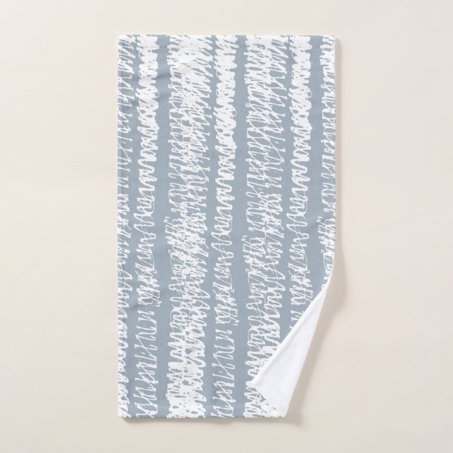 Elegantes, nahtloses Skribble-Muster Handtuch (Handtuch)