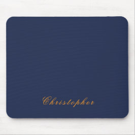Elegantes Navy Blau Benutzername  Mousepad