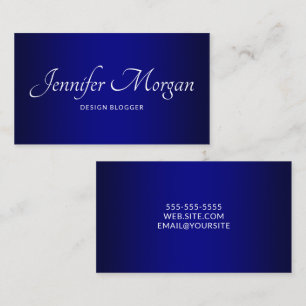 Elegantes Navy Ombre Visitenkarte