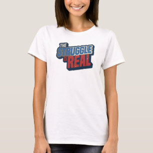 Elegantes Navy THE STRUGGLE IS REAL Modeprint T-Shirt