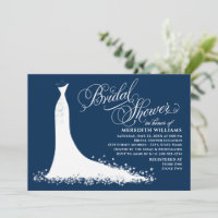 Elegantes navyblaues Hochzeitskleid Brautparty