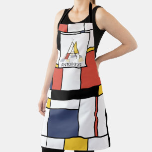 Elegantes Neoplasticismus Style Monogramm. Buchsta Schürze