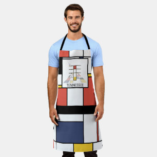 Elegantes Neoplasticismus Style Monogramm. Buchsta Schürze